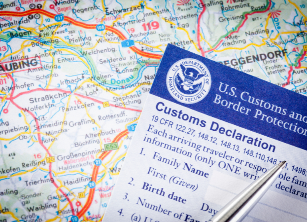 Upload Required Customs Documents